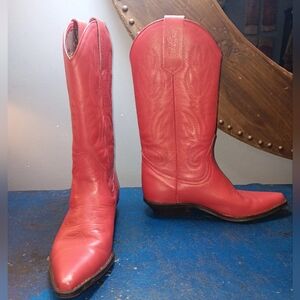 Nevada Blue vintage cowboy boots. Bottom of boot says made in Spain.